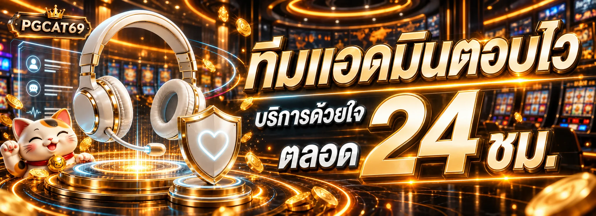 ทีมดูแลสมาชิก PGCAT69 พร้อมบริการตลอด 24 ชั่วโมง